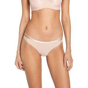 Free People Zoey Strappy Bikini Cheeky Brief Nude Panty NEW